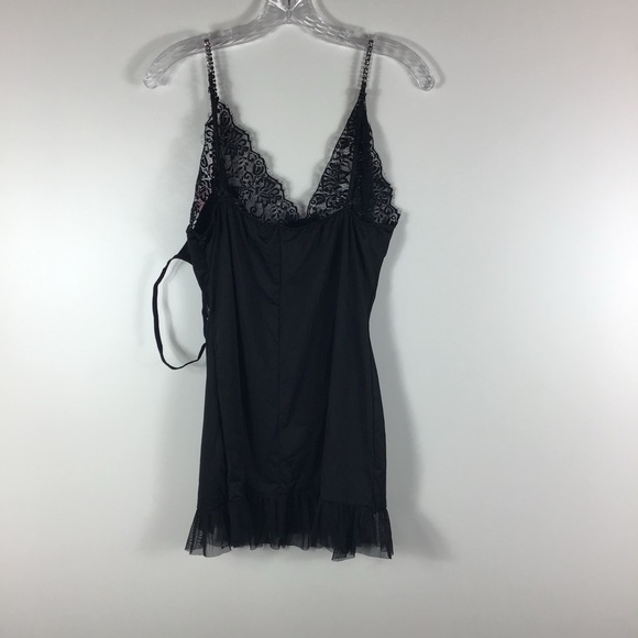 NWT Leg Avenue Women's Black Chemise & Slip 1X/2X - Picture 3 of 3